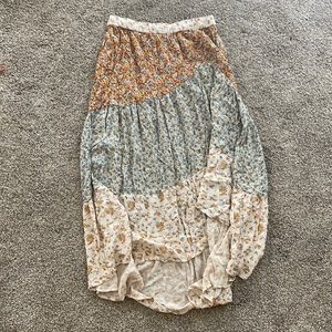 Floral maxi skirt